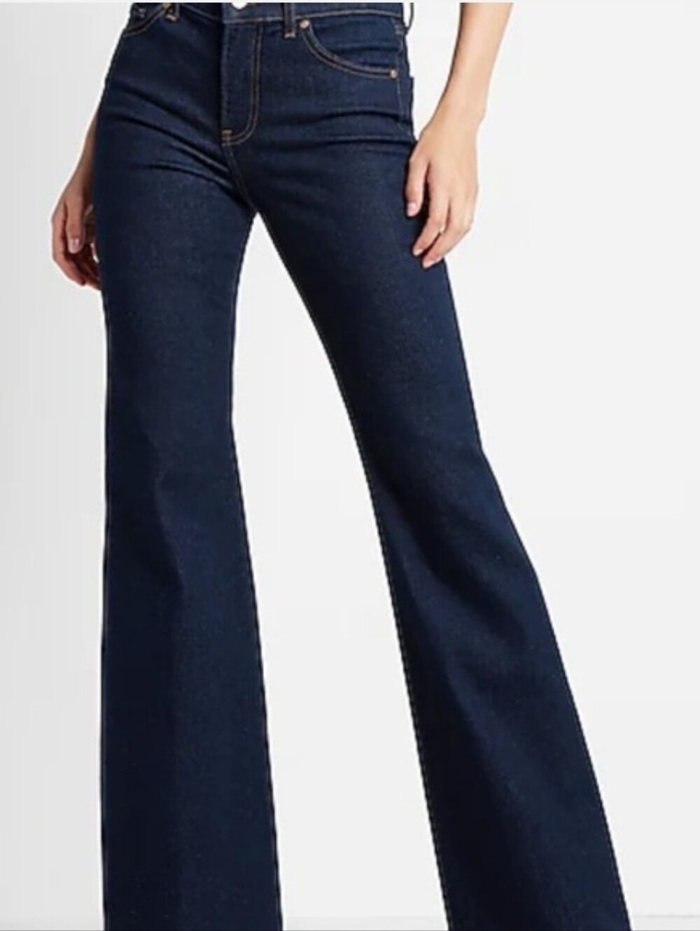 Express 70's Flare Jeans - Dark Wash
